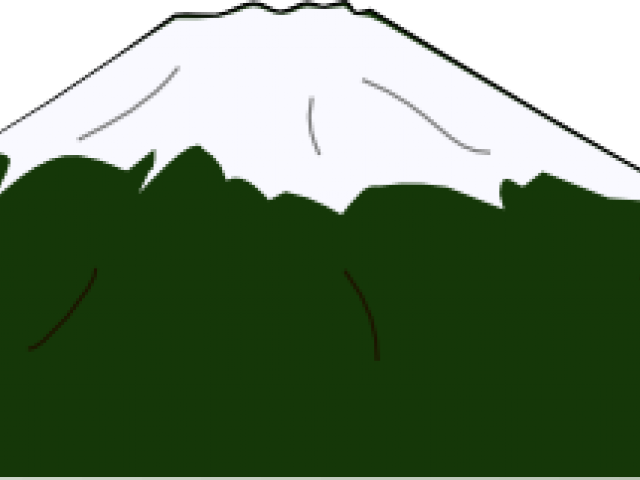 Mount Fuji Clipart Brown Mountain (640x480), Png Download