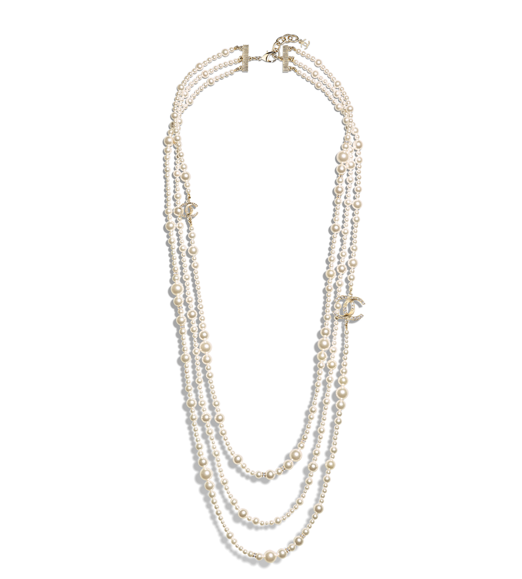Necklace, Metal, Imitation Pearls, Resin & Diamantés-silver, - Necklace (1128x1440), Png Download