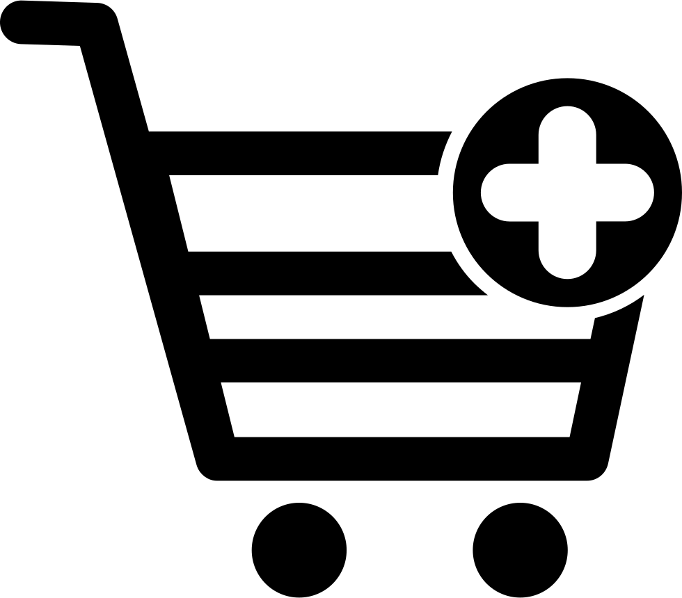 Png File - Shopping Cart Plus Icon (980x860), Png Download