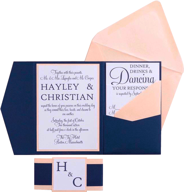 Handcrafted And More - Wedding Invitation (736x736), Png Download