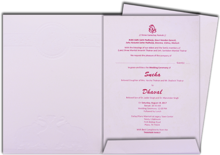 Hindu Wedding Cards - Brochure (700x700), Png Download