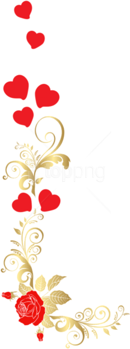 Free Png Download Romantic Floral Decoration Png Clipart - Romantic Png (480x1196), Png Download