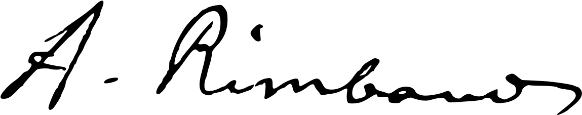 Arthur Rimbaud Signature (1280x384), Png Download