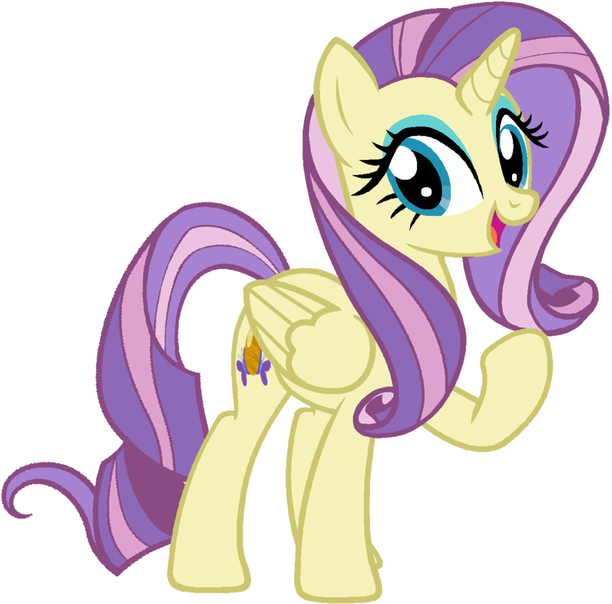Fluttershy, Fusion, Pony, Rarity, Safe, Simple Background, - Rarity And Rainbow Dash Fusion (1024x1024), Png Download
