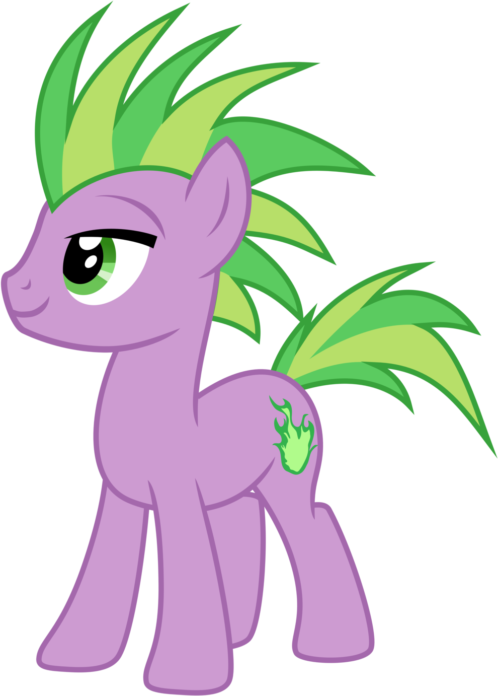 Spike Is Madly In Love With Rarity And Can't Stop Talking - Spike Pony (1024x1396), Png Download