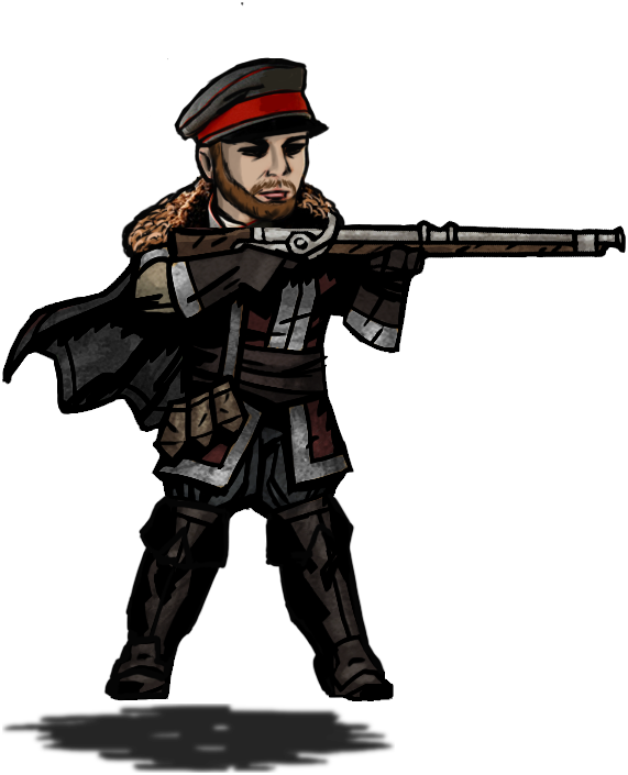 Darkest Dungeon The Baron - Darkest Dungeon Gun (571x705), Png Download
