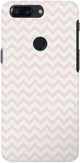 Light Pink Chevron Pattern Oneplus 5t Case - Mobile Phone Case (620x620), Png Download