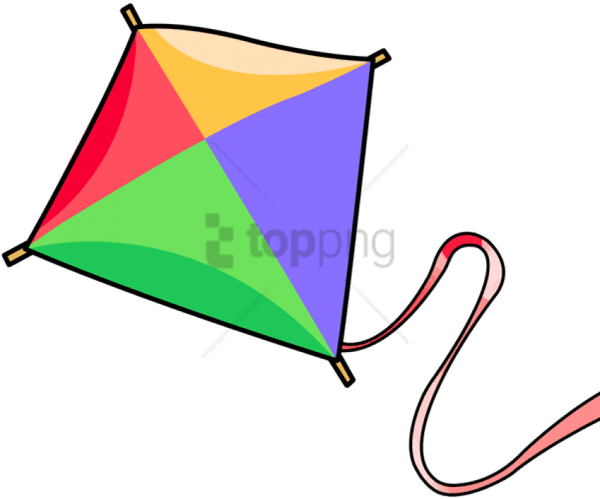 Free Png Download Kite- Kite Png Images Background - Transparent Background Kite Cartoon Png (850x706), Png Download