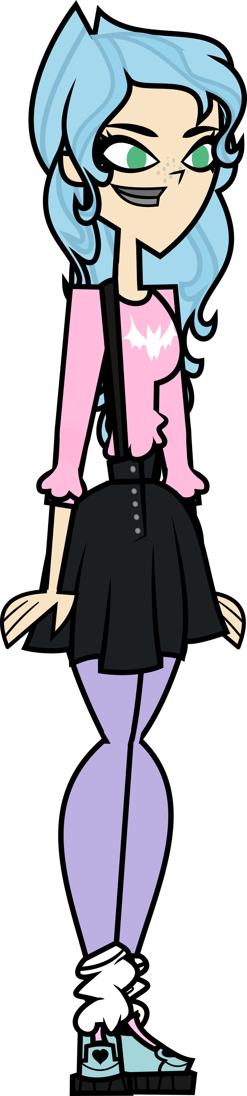 Selena, Labeled As The Pastel Goth, Will Be A Camper - Total Drama Pastel Goth (850x3764), Png Download