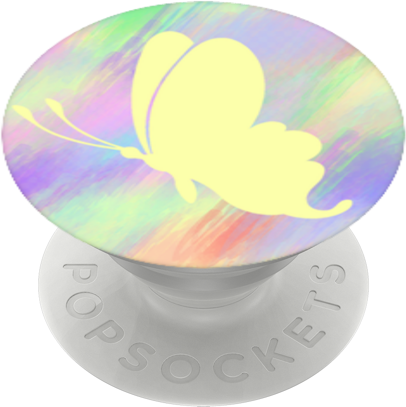 Watercolor Butterfly, Popsockets - Circle (989x1000), Png Download