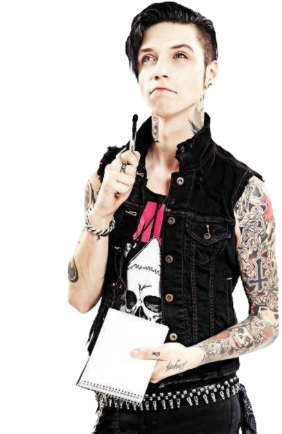 Andy Biersack (407x626), Png Download