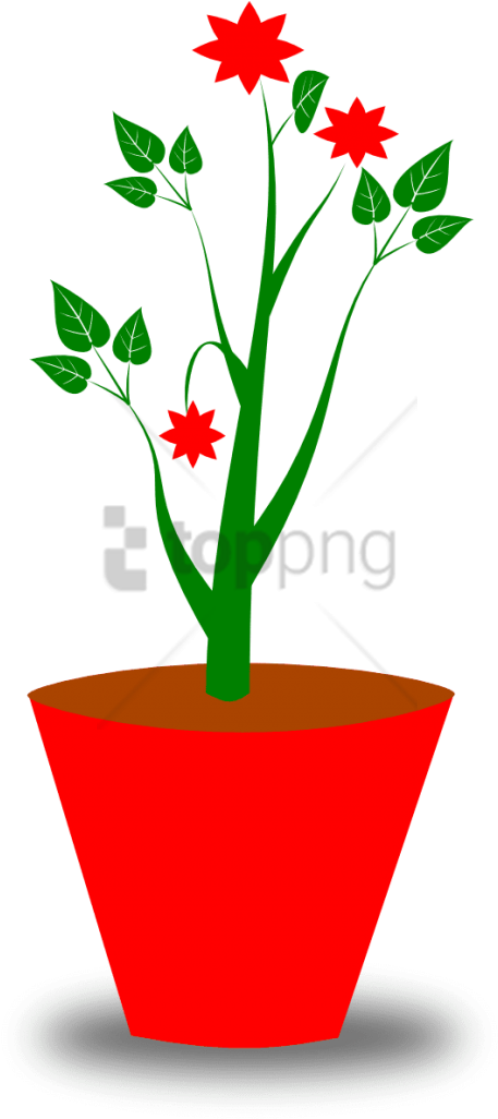 Free Png Transparent Flower Pot Png Image With Transparent - Gambar Pot Dan Bunga (480x1028), Png Download
