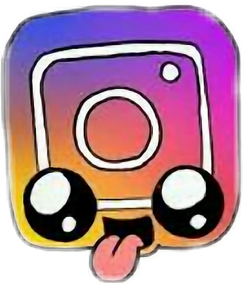 Cute Instagram Clipart Bbcpersian7 Collections - Instagram Kawaii (1024x1187), Png Download