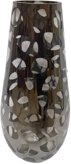 Leopard Print Silver Bullet Vase - Vase (600x683), Png Download