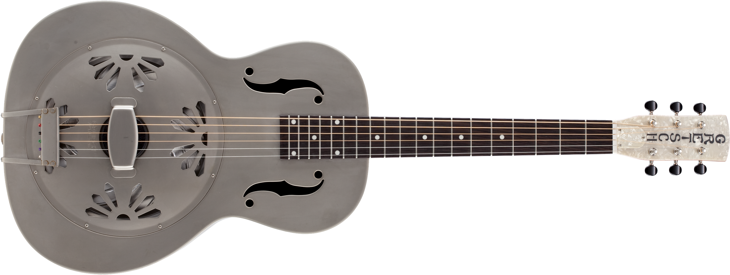 G9201 Honey Dipper™ Round-neck, Brass Body Biscuit - Gretsch Honey Dipper Resonator (2400x912), Png Download