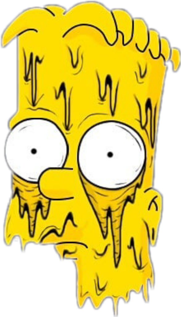 Memezasf Supreme Thesimpsons Bartsimpson - Supreme Bart Simpson Drawing (1024x1024), Png Download