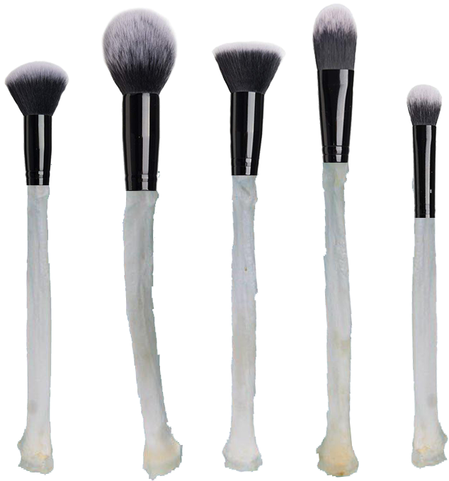 Real Bone Makeup Brushes - Makeup Brushes (748x845), Png Download
