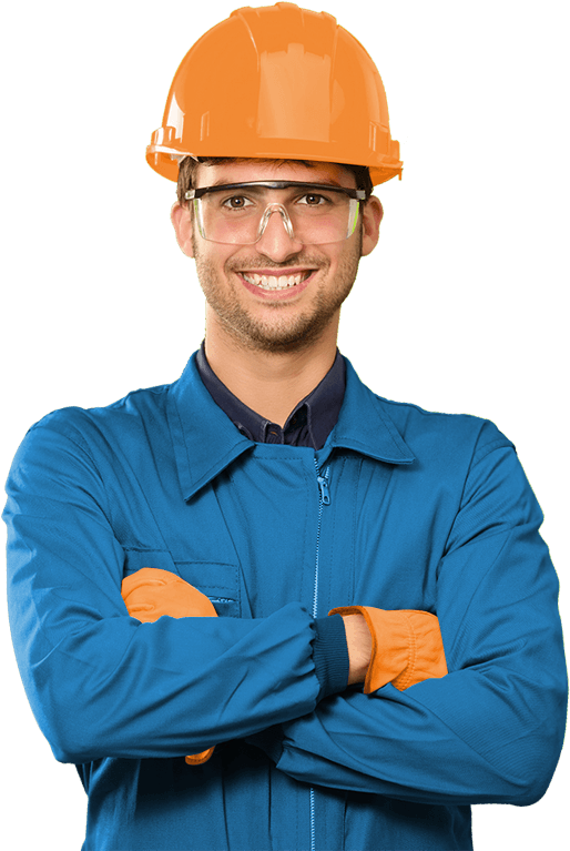 Worker - Hard Hat (524x766), Png Download