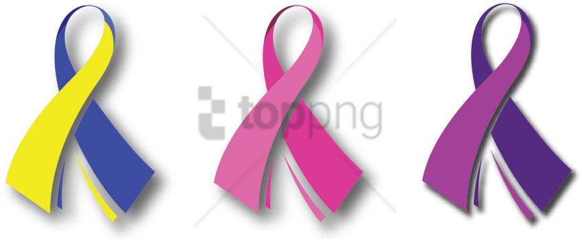Free Png Down Syndrome Awareness Month Ribbon Png Image - Down Syndrome Ribbon Clip Art (850x364), Png Download