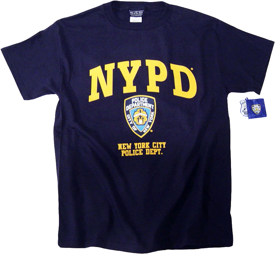 Nypd T Shirt Officially Licensed By The New York City - Nypd T Shirt (1024x950), Png Download
