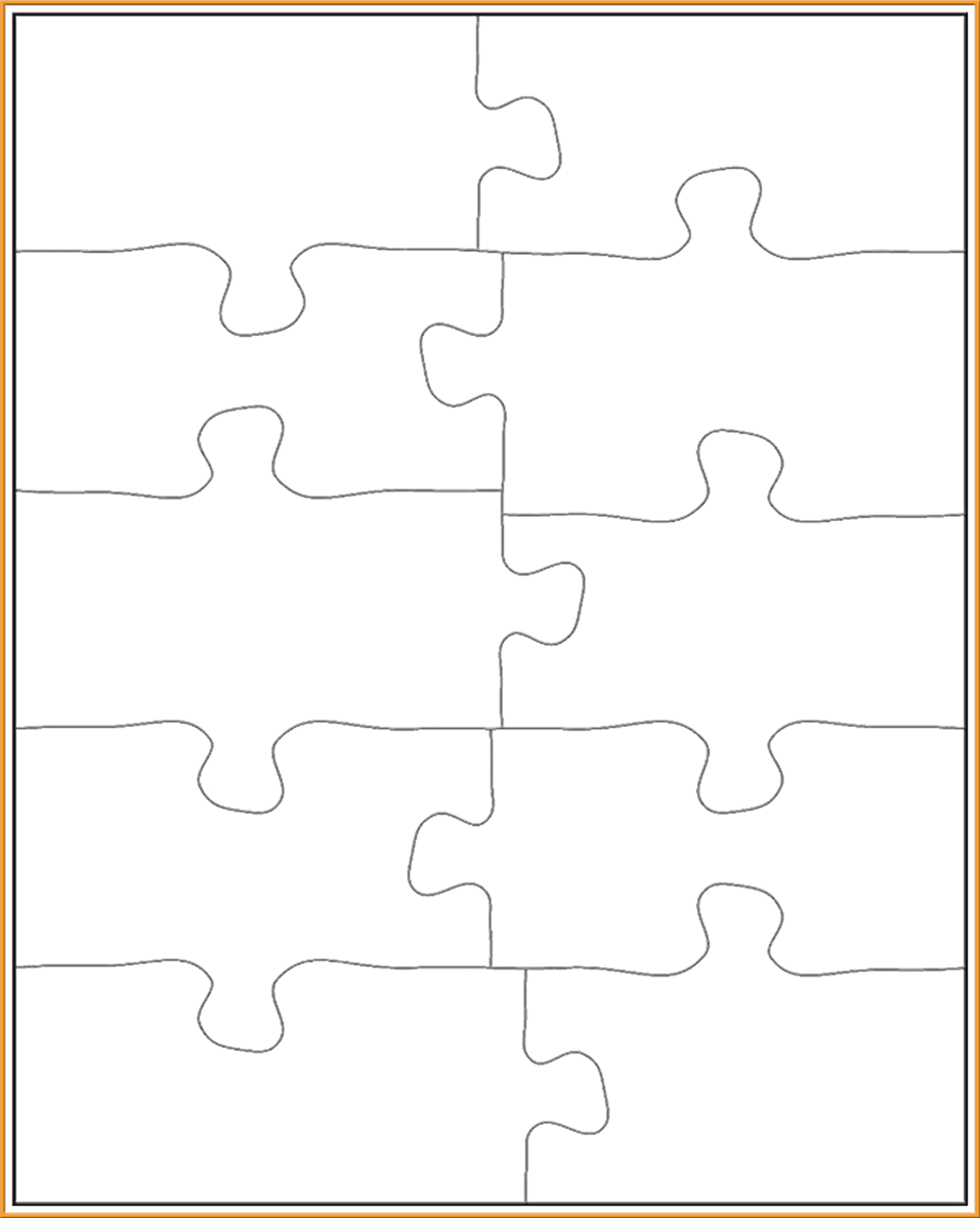 3000 X 3728 5 - Blank Puzzle 9 Pieces (3000x3728), Png Download