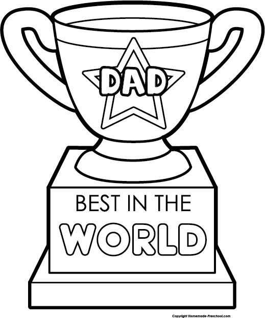 Fathers Day Clipart Good Dad - Cartoon (519x622), Png Download