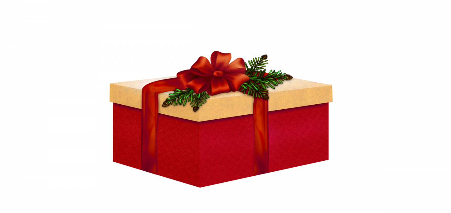 Christmas Gift - Gift Wrapping (1440x680), Png Download