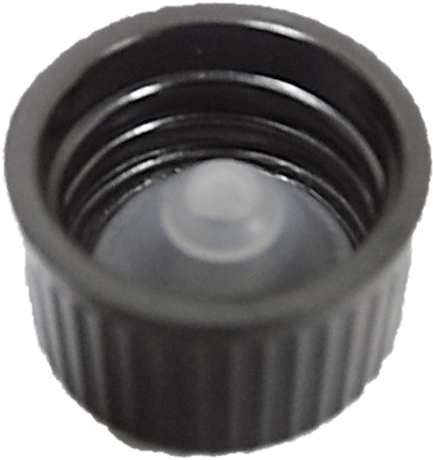 5 Ml Amber Glass Bottle With Black Screw Cap - Lens (805x686), Png Download