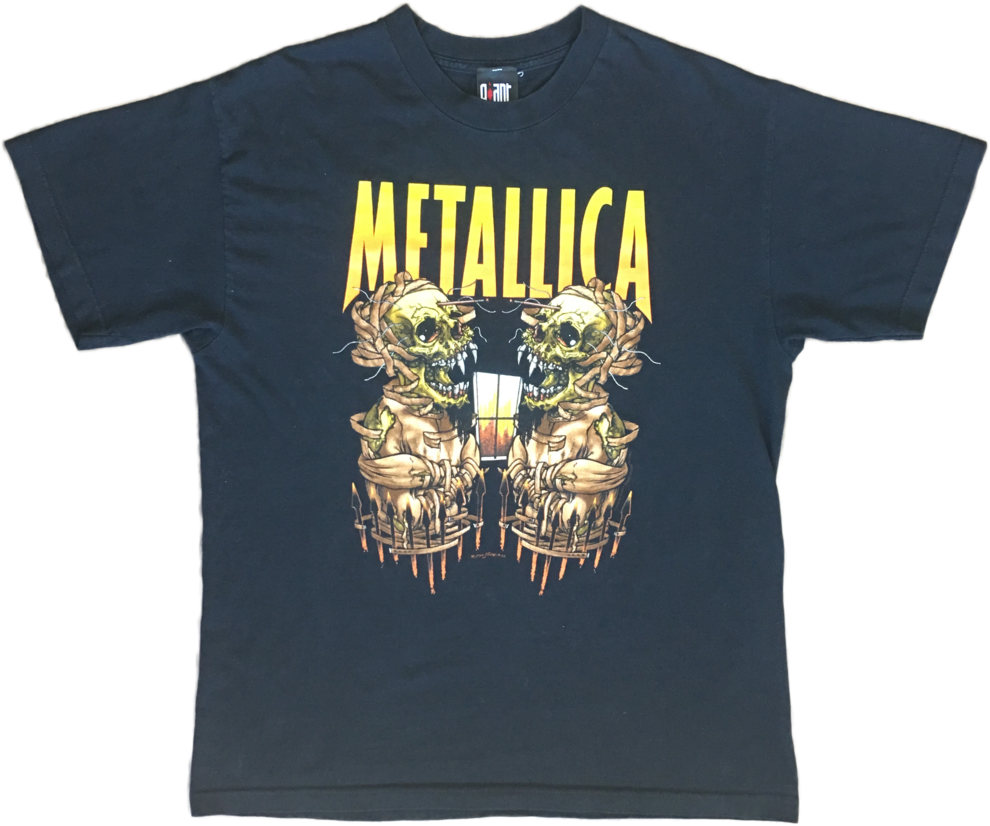 2000 Metallica 'summer Sanitarium' Tour T-shirt By - Metallica Skulls (1000x836), Png Download