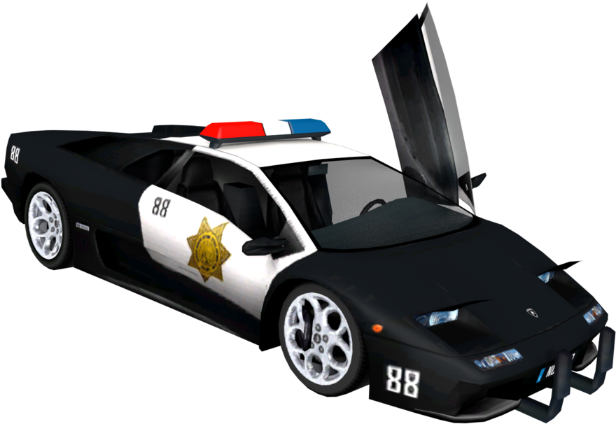 Carrera Huracan Lp Digital - Lamborghini Diablo Police Car (1032x774), Png Download