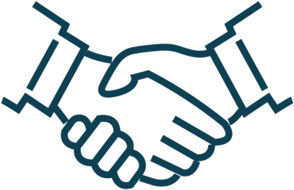 Shultz Icons Civil Defence Handshake - Партнер Иконка (1000x451), Png Download