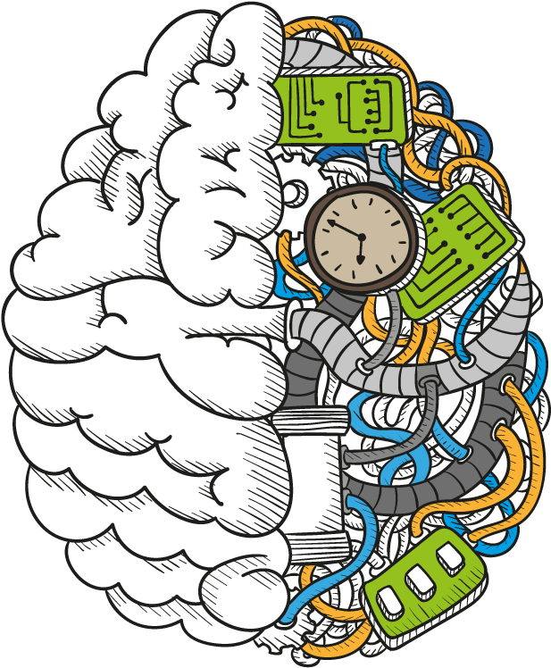 Jpg Royalty Free Stock Neural Network Human Brain Transprent - Drawing Of Brain With Quote (649x769), Png Download