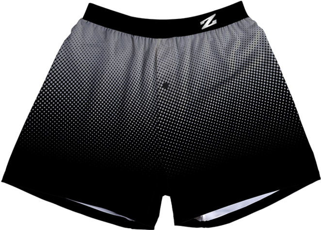 Men's Black Gradient Printed Boxer Shorts - Underpants (682x1024), Png Download
