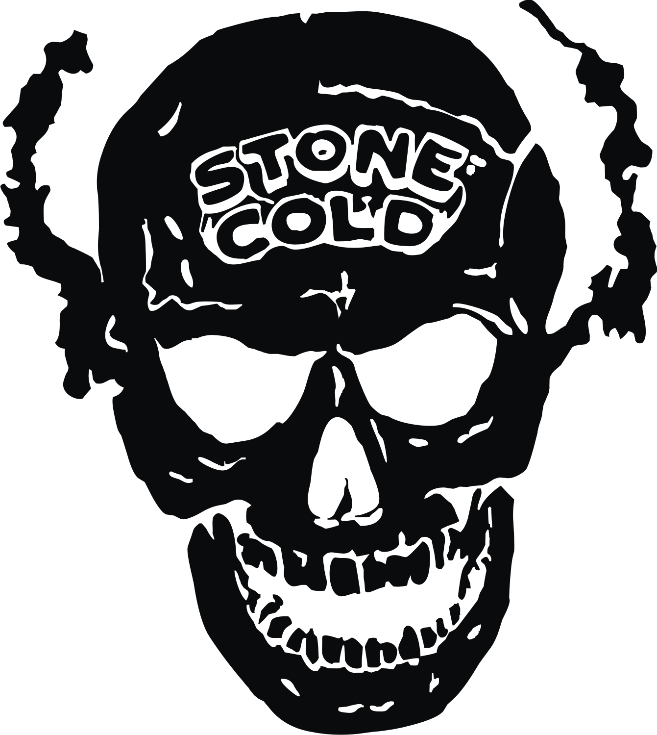 Stone Cold Skull Logo By Sofia Sawayn - Stone Cold Smoking Skull (1341x1499), Png Download