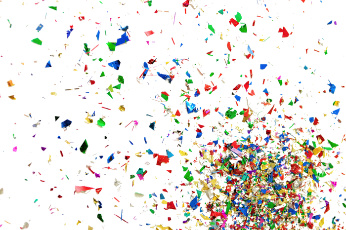 Gifs Animados De Confeti (700x466), Png Download
