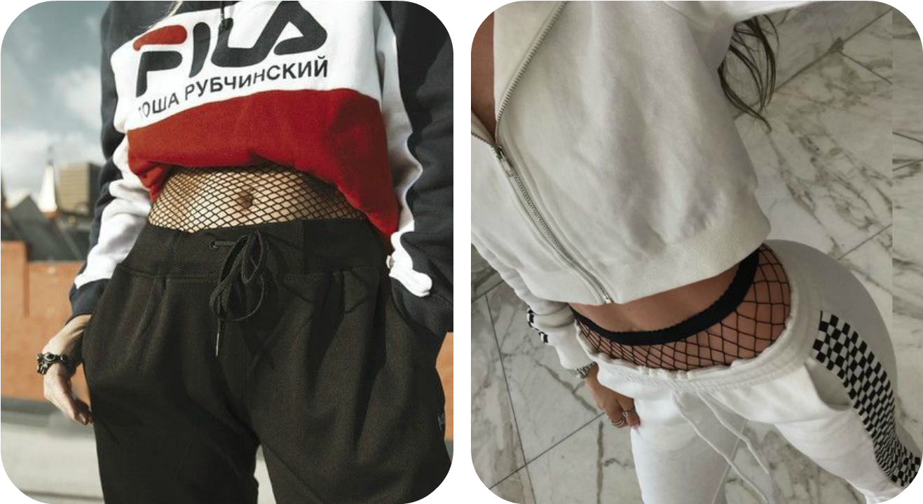 A Wider Fishnet Ankle Sock With A Pair Of Flats Also - Postbad Avec Collant En Filet (1366x768), Png Download