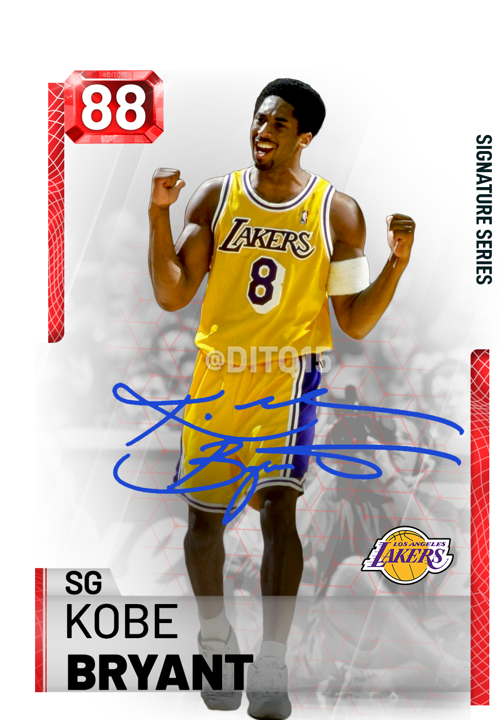Kobe Bryant Signature Series Promo/cards - Bairnsdale Regional Health Service (1381x1618), Png Download