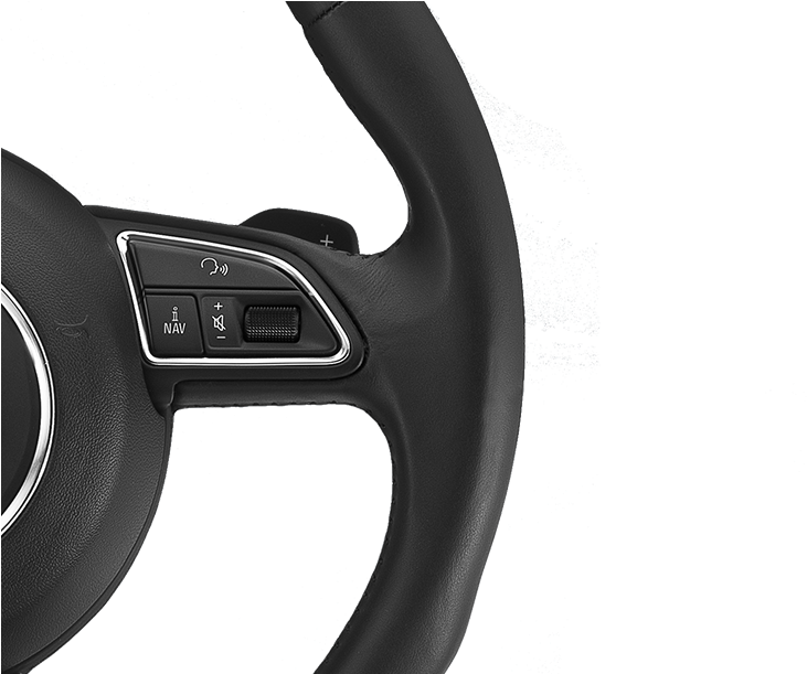 Switches, Audi A3 - Steering Wheel (750x610), Png Download