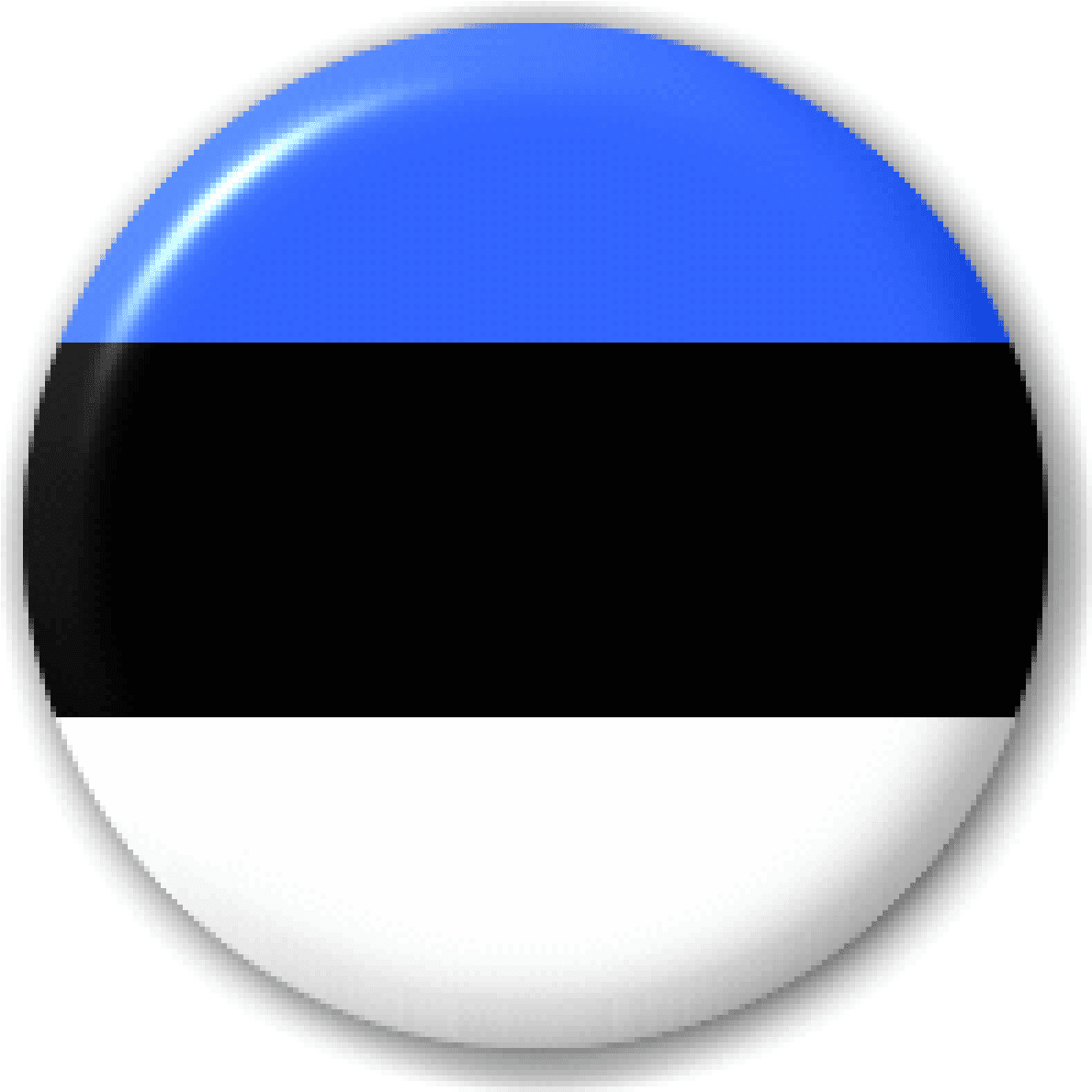 Button Graphic Flag Of Estonia - Estonia Flag Png (1200x1200), Png Download
