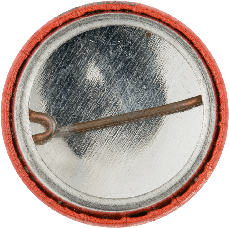 Budweiser Button Back Beer Button Museum - Circle (1000x854), Png Download