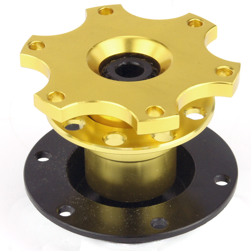 Quick Release Steering Wheel Boss Gold Anodised 67mm - Gear (800x800), Png Download