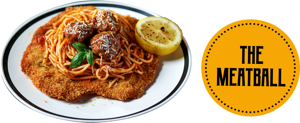 Loaded Schnitzels - Bavarian Loaded Schnitzel (1237x543), Png Download