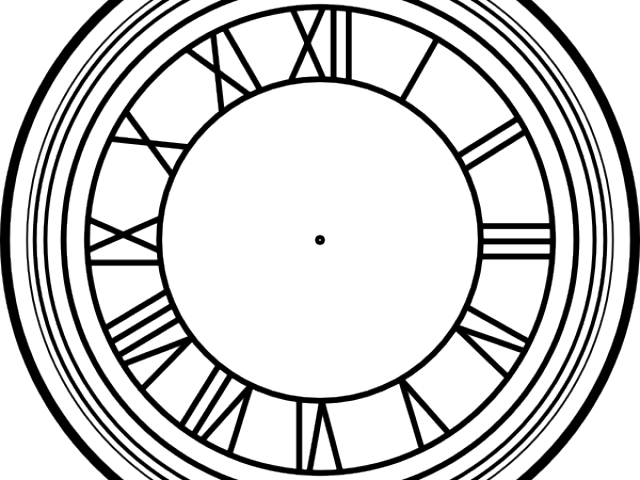 Clock Face Clipart - Back To The Future Clock Face (640x480), Png Download