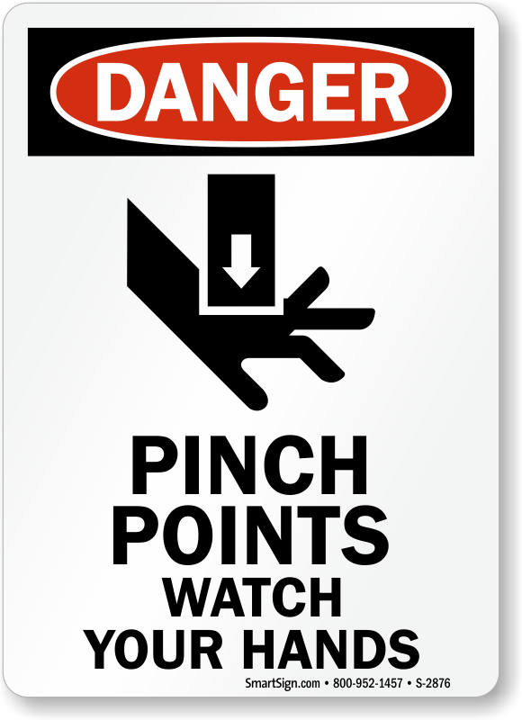 Osha Danger Sign - Never Reach Into Moving Machinery (580x800), Png Download
