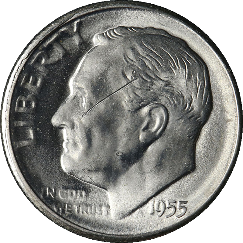 Details About 1955-s Roosevelt Dime Great Deals From - 1938 Jefferson Nickel (800x800), Png Download