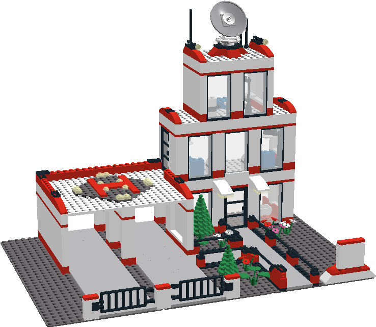 Hospitalfront - Lego Hospital Ldd (1006x649), Png Download