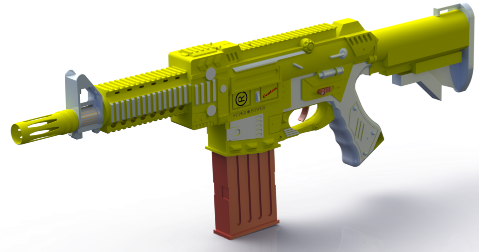 Load In 3d Viewer Uploaded By Anonymous - Assault Rifle (960x540), Png Download