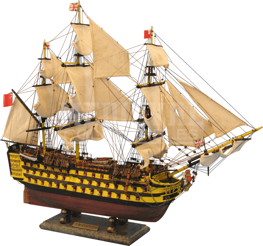Victory Hms Model Ship (838x838), Png Download