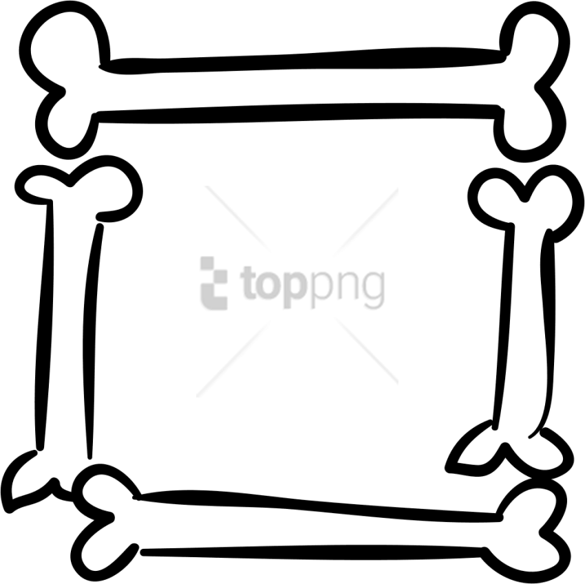 Free Png Marco De Huesos Humanos Png Image With Transparent - Bones Square (850x849), Png Download
