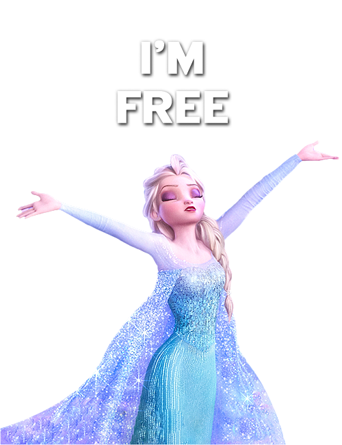 1k Ask 10k Transparent Frozen Here U Go Elsa I Hope - Principesse Disney Bionde (500x650), Png Download